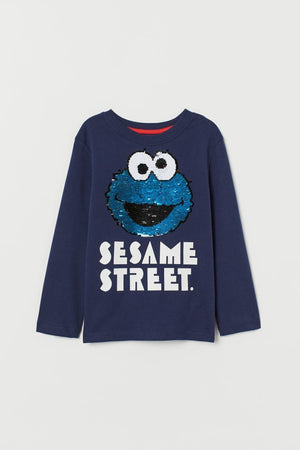 H&M Cookie Monster Long Sleeve Tee