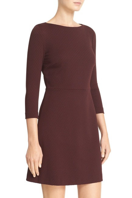 Theory Kamillina K Claymont Stretch Jacquard Fit & Flare Dress