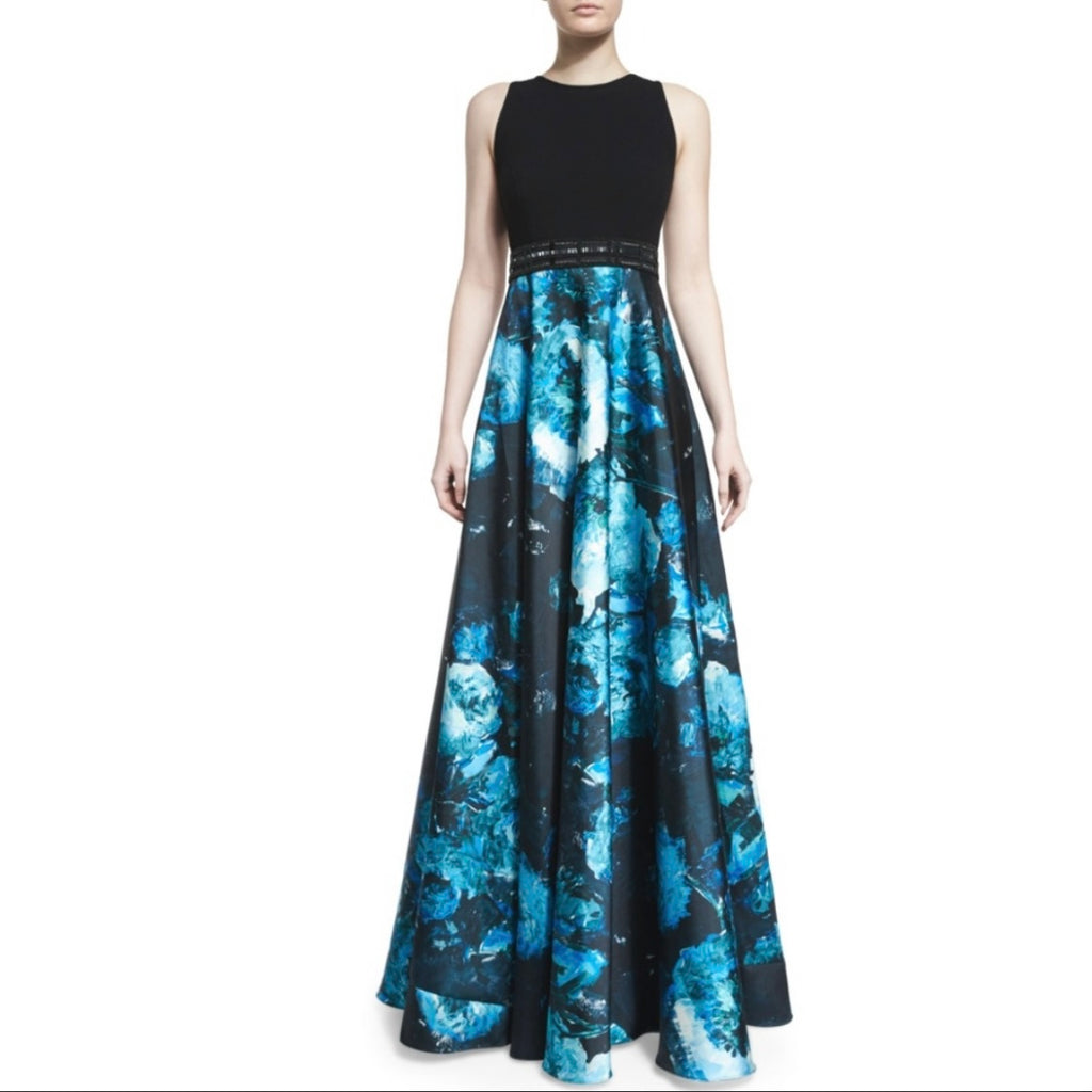 Carmen Marc Valvo Beaded Gown