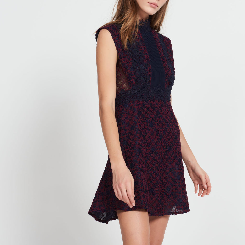 Sandro Peaches Lace Mindress