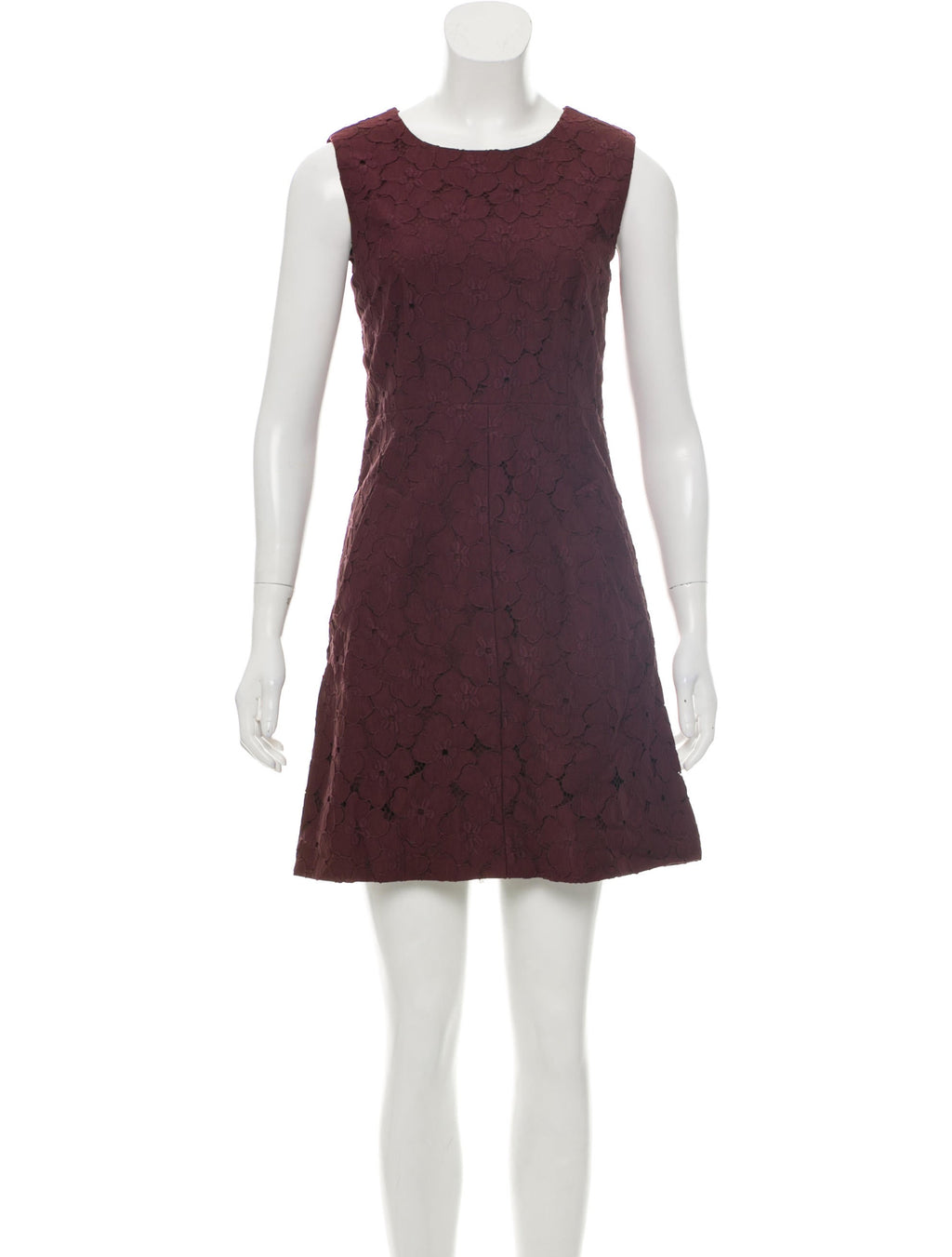 Diane von Furstenberg Carpreena Mini Lace Sleeveless Dress
